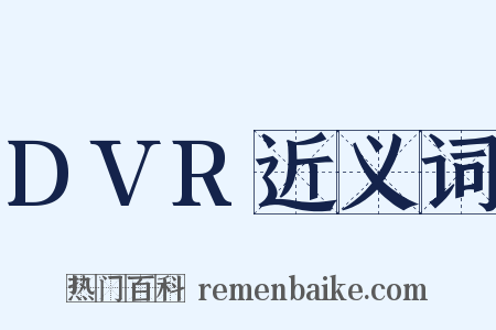 DVR近义词是什么意思的图片